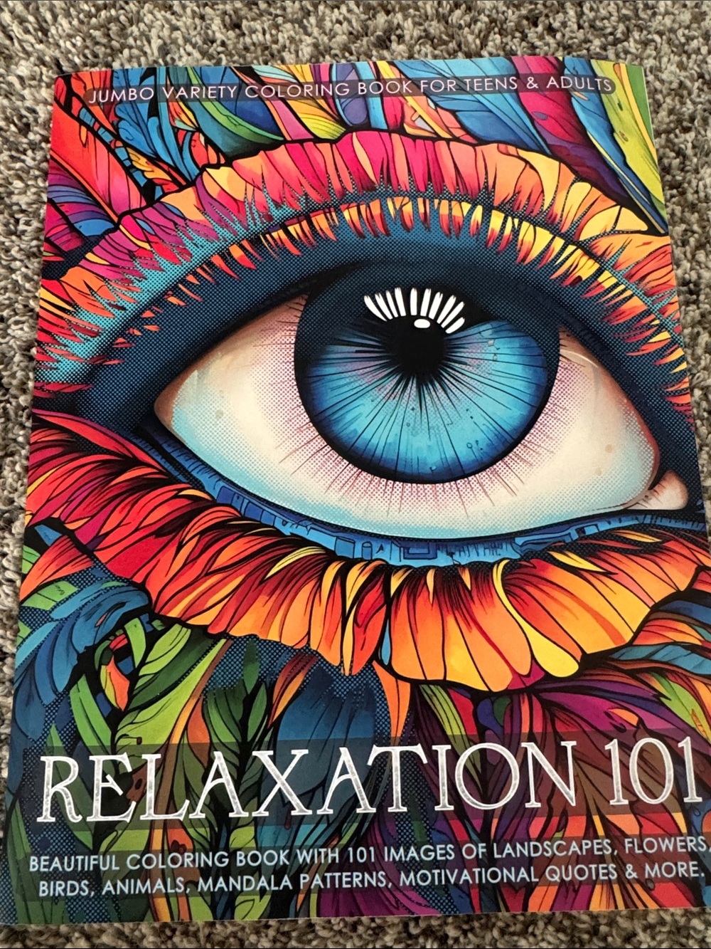 Relaxation 101 Coloring Book - Multicolor